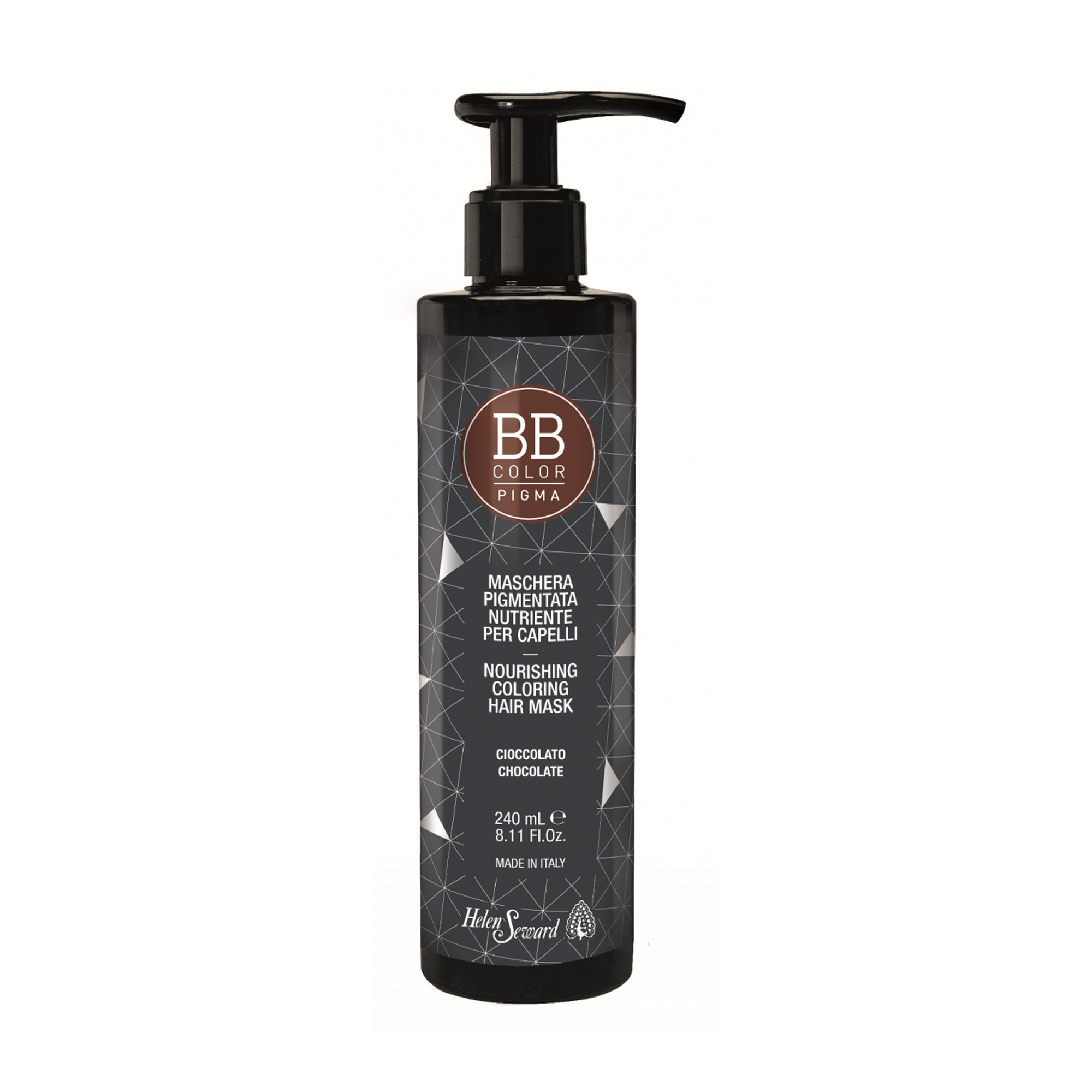 Живильна маска для волосся Helen Seward BB Color Pigma Nourishing Coloring Hair Mask для надання блиску, Chocolate, 240 мл