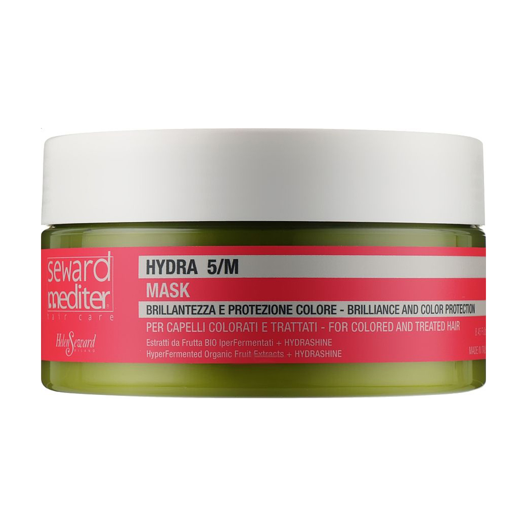 Зволожувальна маска Helen Seward Hydra 5/M Mask для блиску та захисту кольору фарбованного та хімічно обробленого волосся, 250 мл